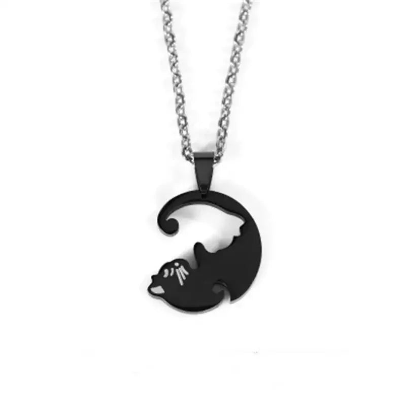  Cat Couple Necklace