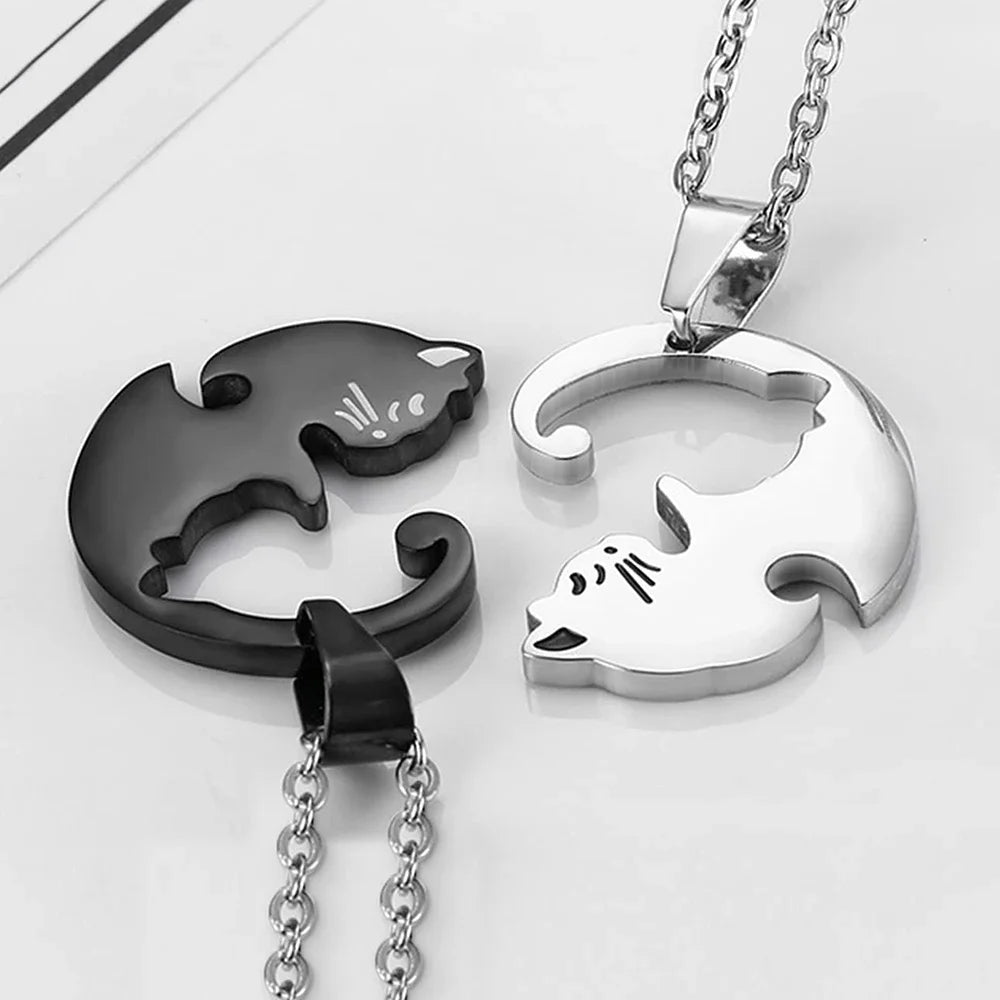  Cat Couple Necklace