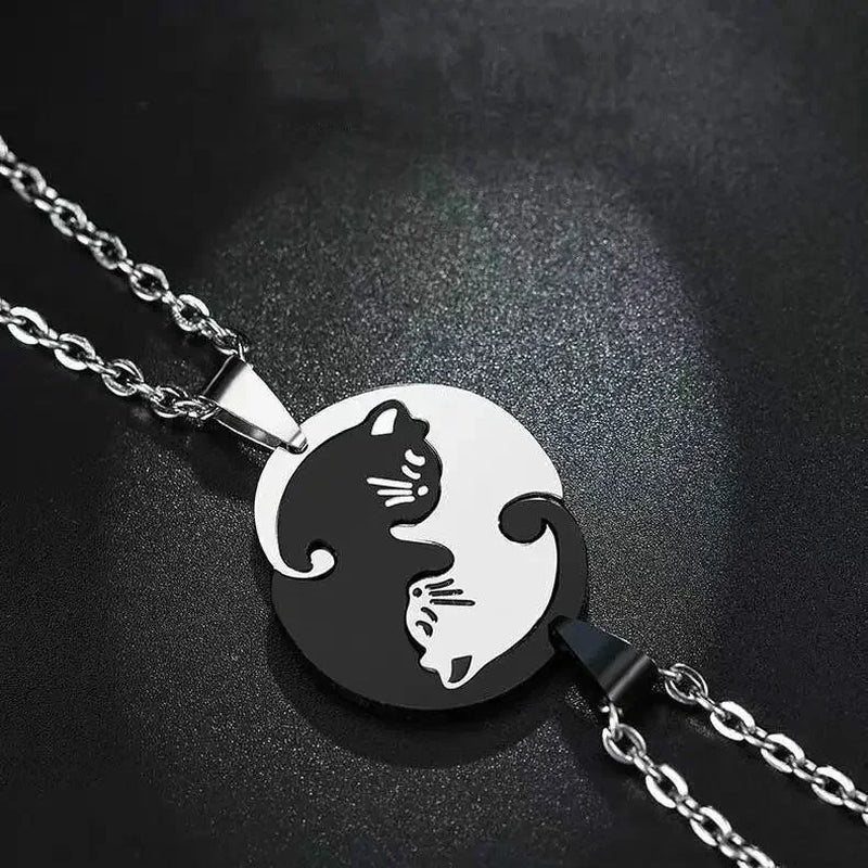  Cat Couple Necklace