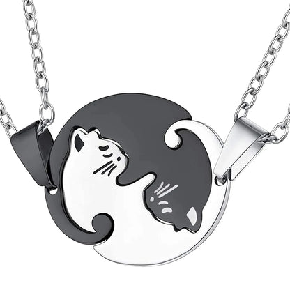  Cat Couple Necklace